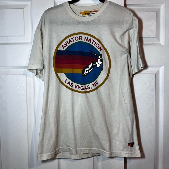 Aviator Nation Short Sleeve Tees - Pink, Green, White - Picture 11 of 14